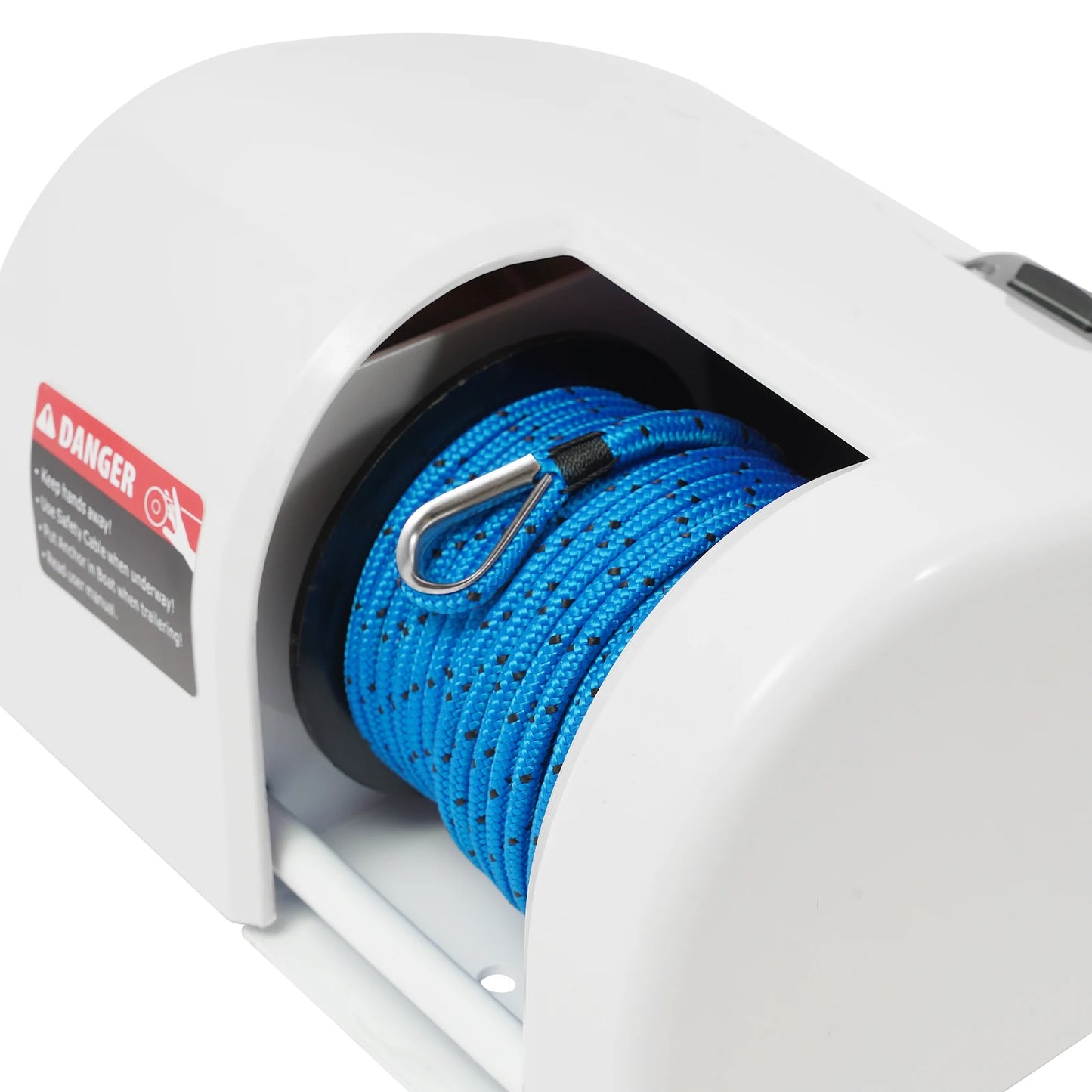 12V Electric Anchor Winch, Remote Control (164ft Range) with 98ft Rope For Boats