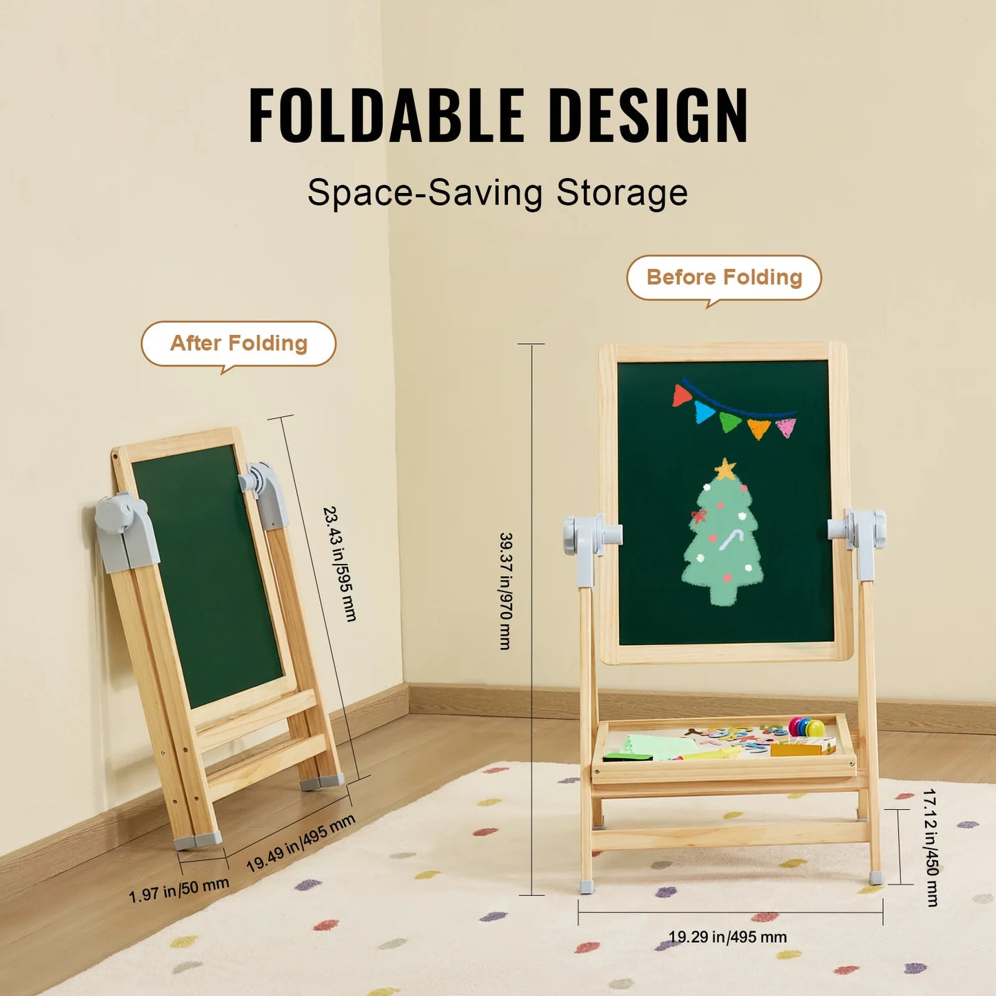 Standing Magnetic Drawing Board, WordPad Art Easel. With Painting Accessories, Children Educational Toys