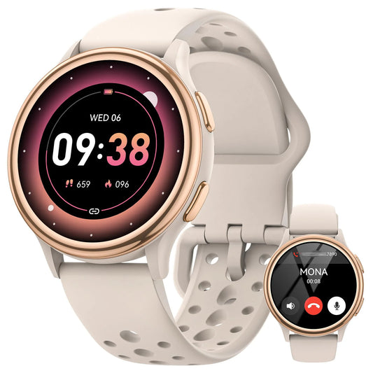 Smart Watches for Women [400+Watch Faces/Calls/Female Health], 1.27" Fitness Tracker Smartwatch for iPhone ＆ Android, Activity