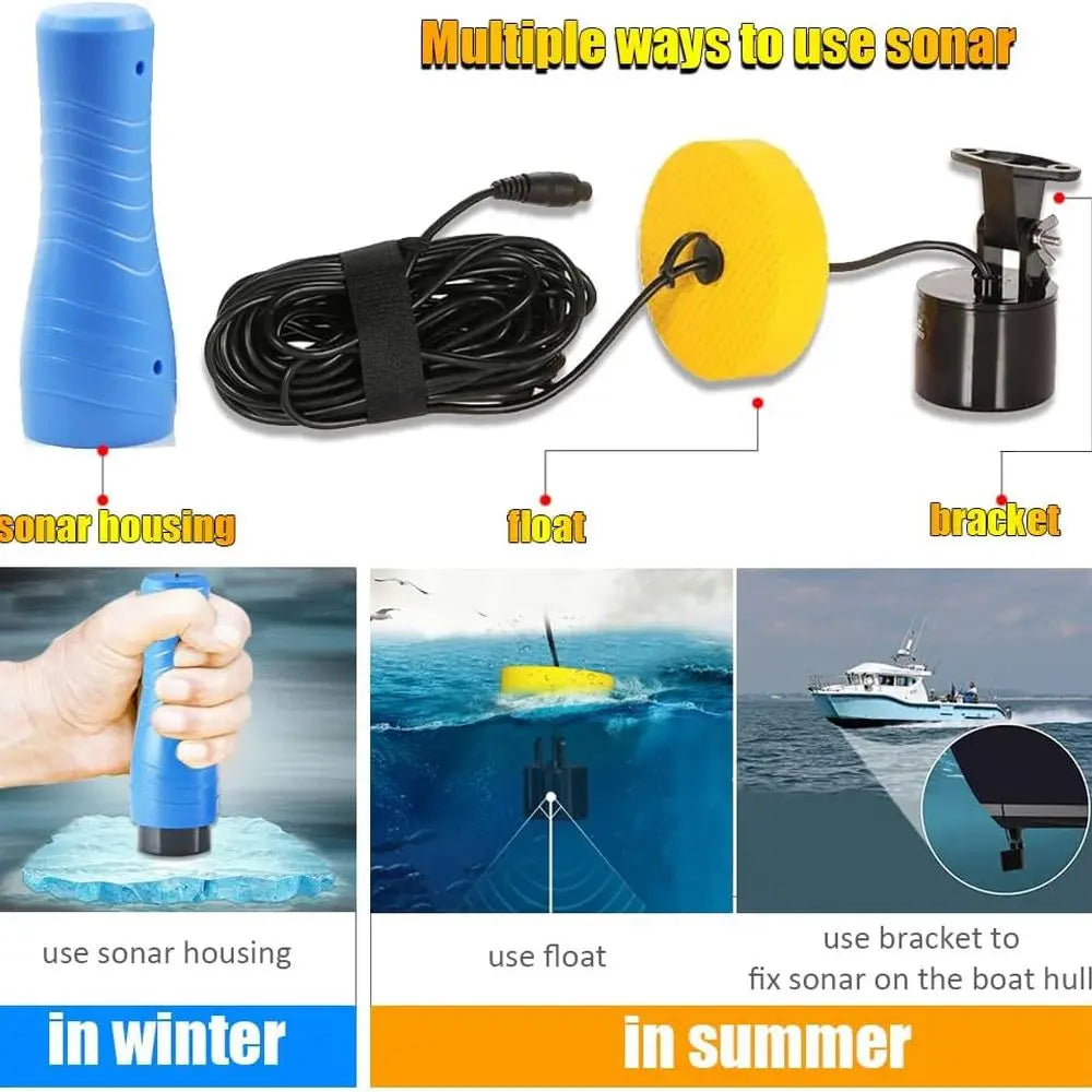 Small Portable Fish Finder, Handheld Fish Finders. Can be used for Ice Fishing