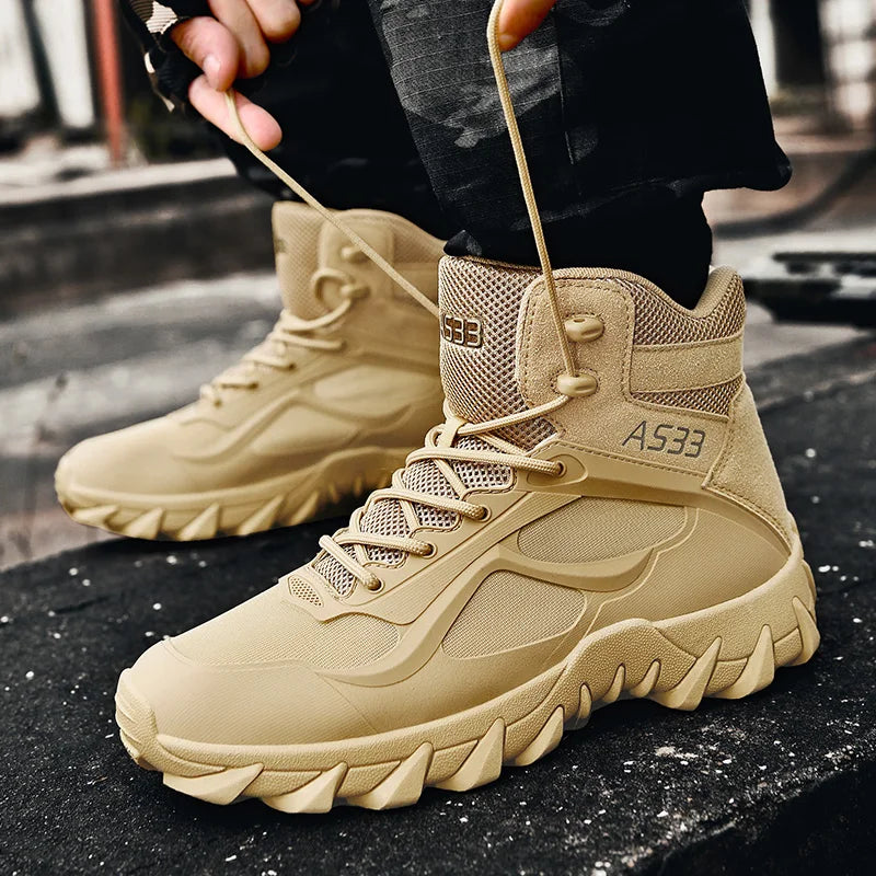 Men's tactical boots, comfortable lightweight