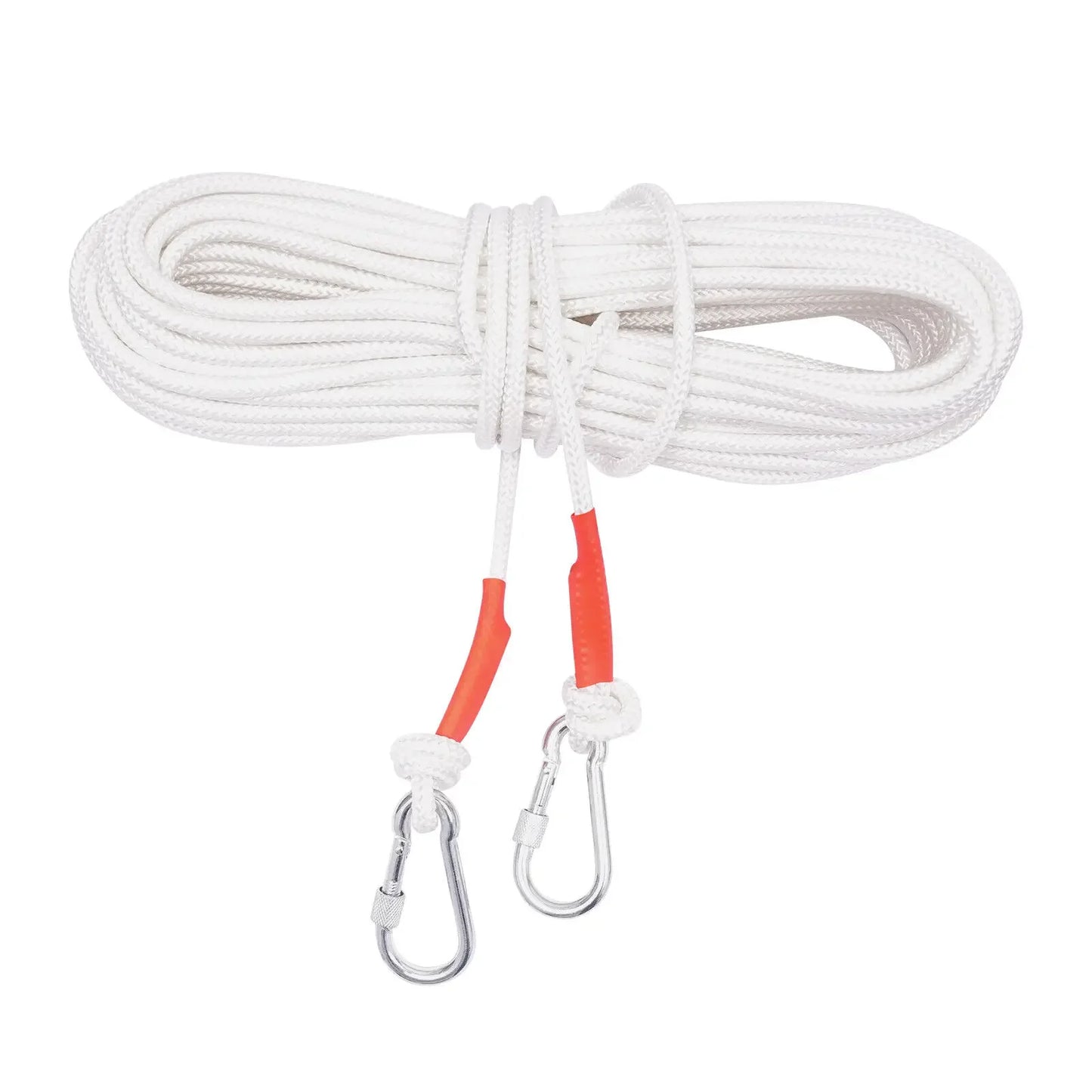 13LB Boat Anchor Kit – 6.6ft Galvanized Steel Chain & 98ft Rope, Durable Marine Anchor