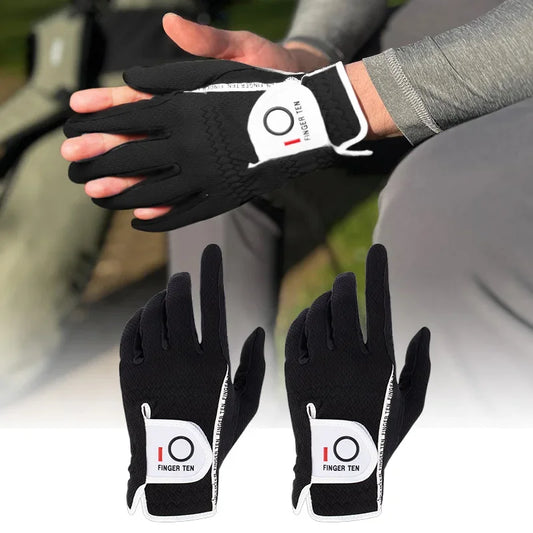 Golf Gloves Men Worn On Left Hand, 2 Pack All Weather M ML L XL