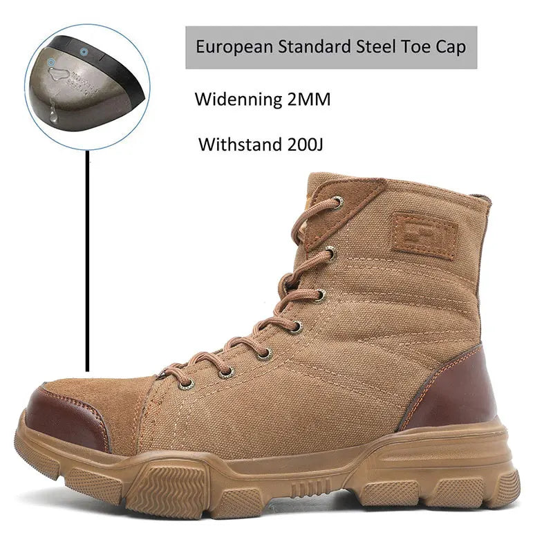Steel Toe Boots for Men Work Boots