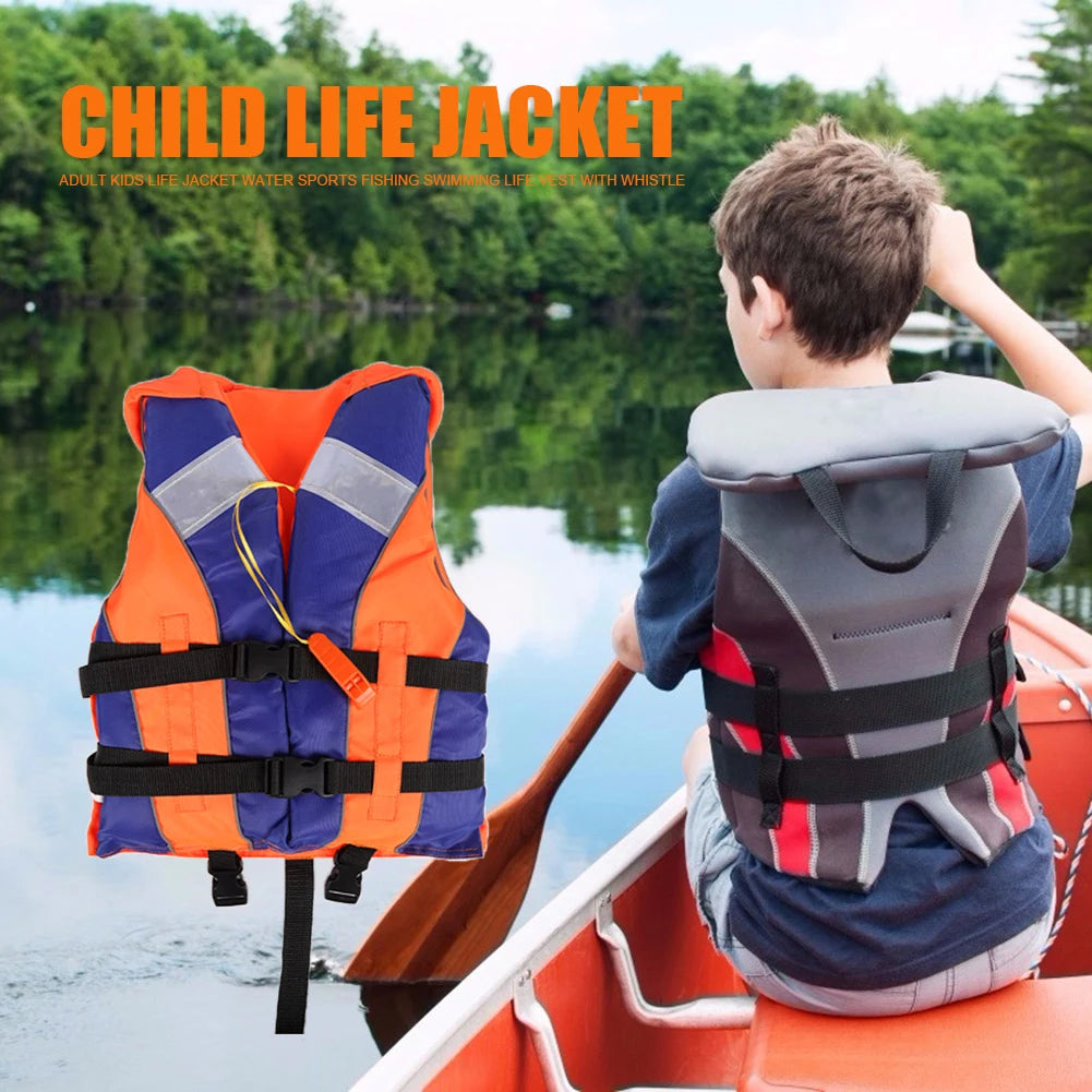 Kids Life Jacket, Water Sports, Fishing, Swimming, Boating Life Vest with Whistle