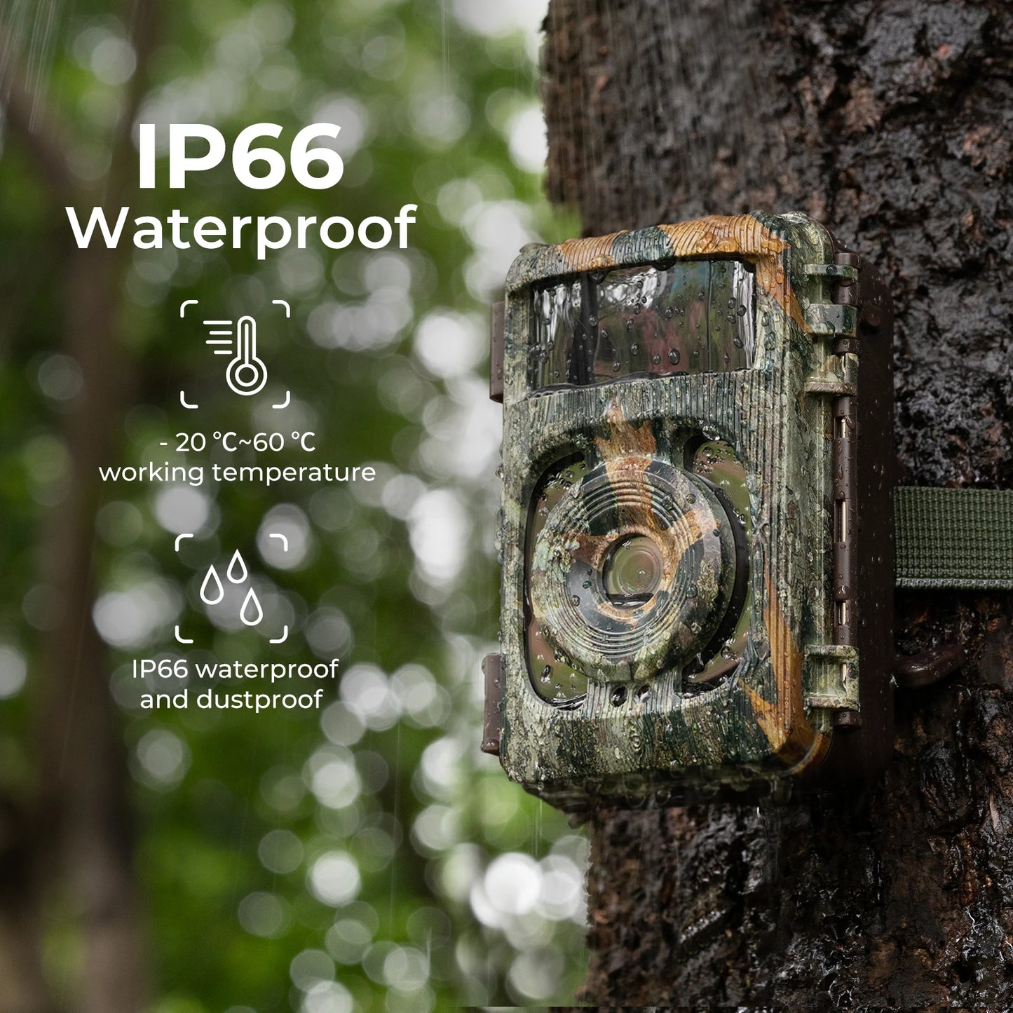 4K Wi Fi Trail Camera, 48MP Game Camera with 0.2s Trigger, 120° Detection Starlight Night Vision. Waterproof Camera