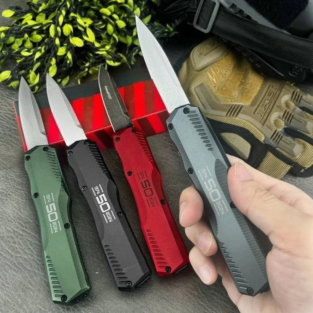 Tactical Knife, Steel Blade, Aluminum Handle Outdoor Camping, Survival