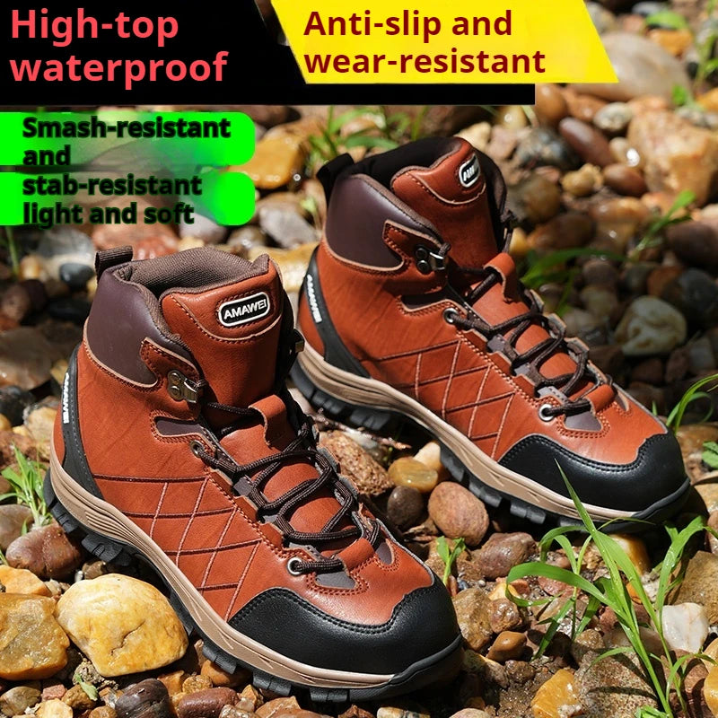 Safety  Work Boots Steel Toe Construction