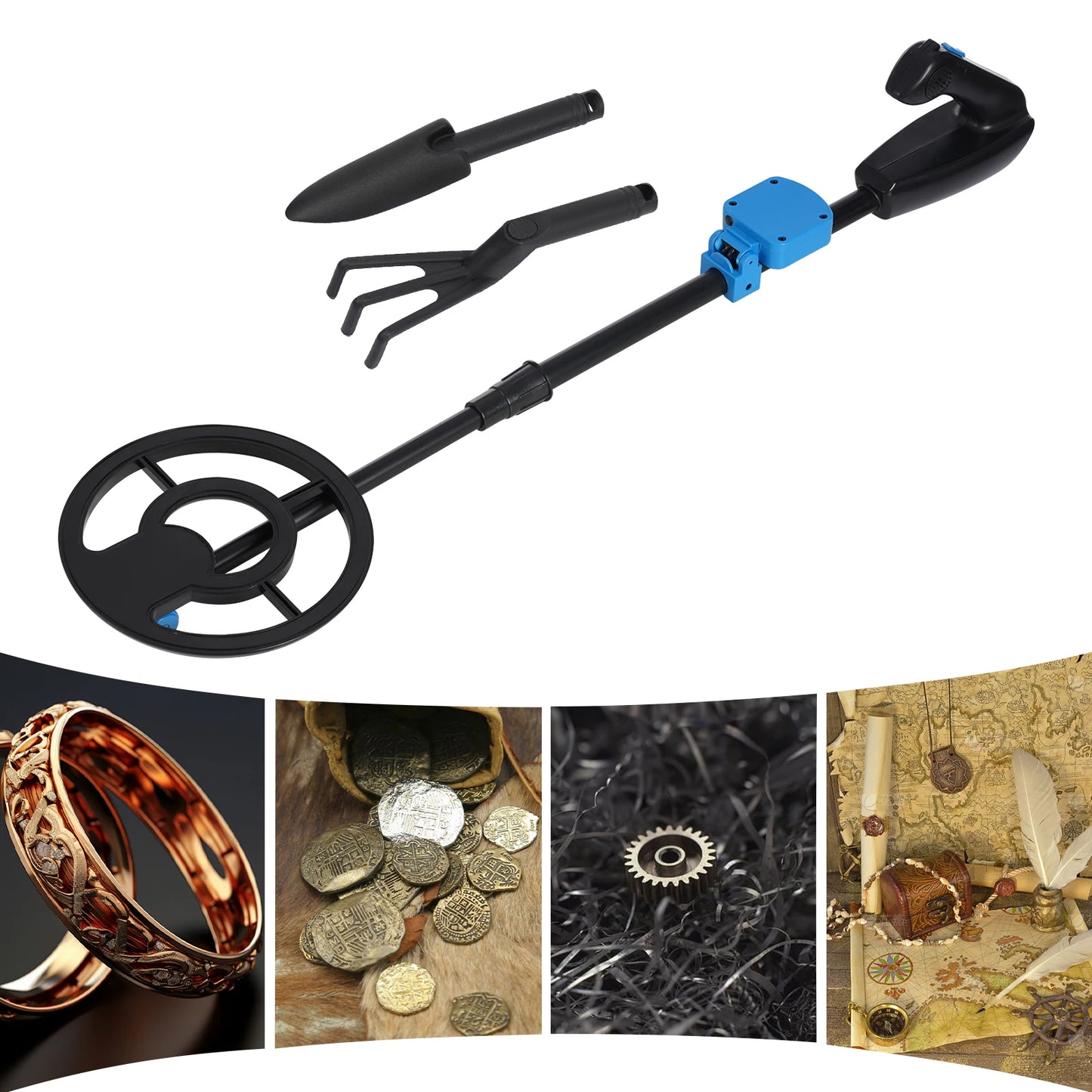 Metal Detector for Kids High Precision Adjustable Gold Detector for Outdoor Treasure Hunt