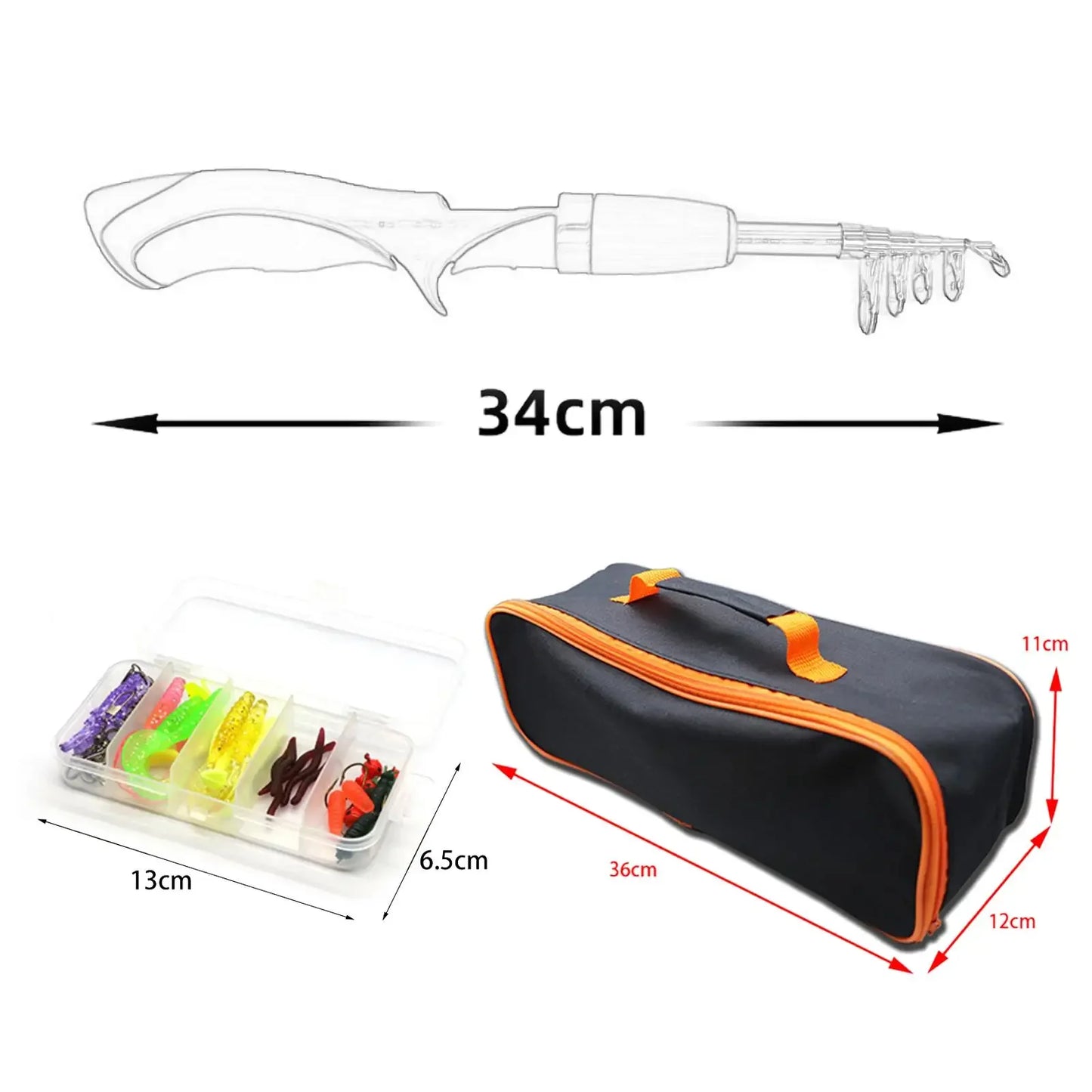Fishing Rod and Reel Combo, Kids Fishing Pole