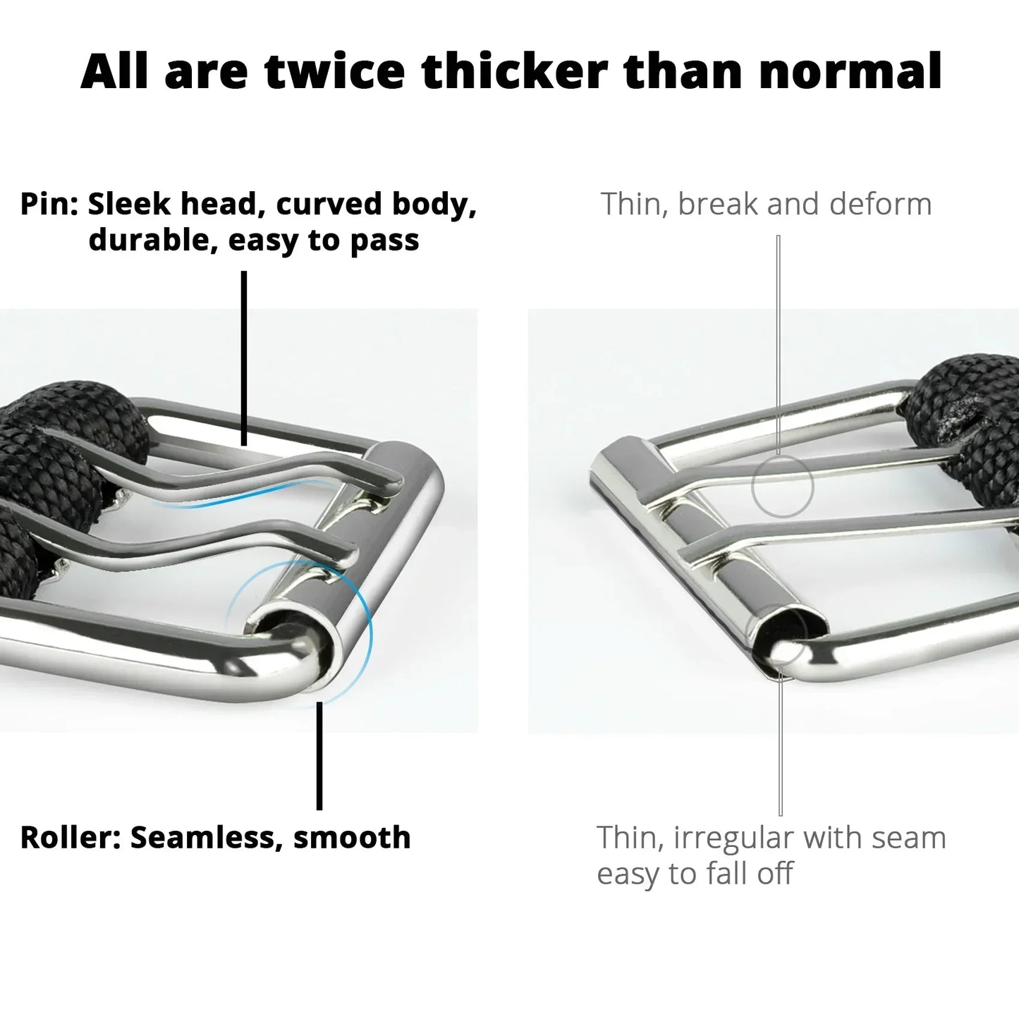 Men's Breathable Nylon Fabric Belt