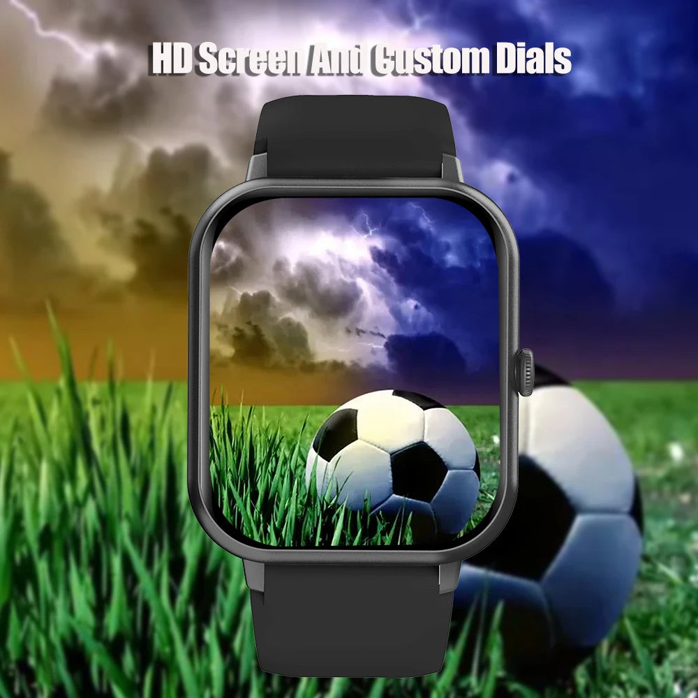 Smart Watch Dial Custom Bluetooth Sport Modes Heart Rate Monitor, Waterproof Smartwatch For Men Women