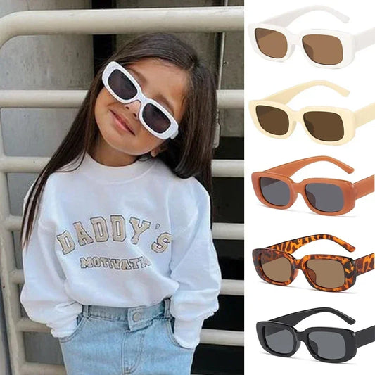 Children Cute Frosted Rectangle UV400 Sunglasses. Girls, Boys