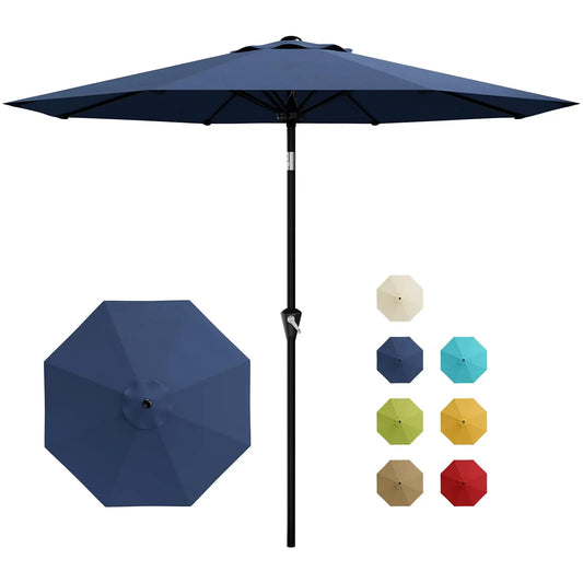 10FT Patio Umbrella, Outdoor Table Umbrella With Crank Lift & Tilt. Sunshade Waterproof For Garden, Yard, Pool, Deck