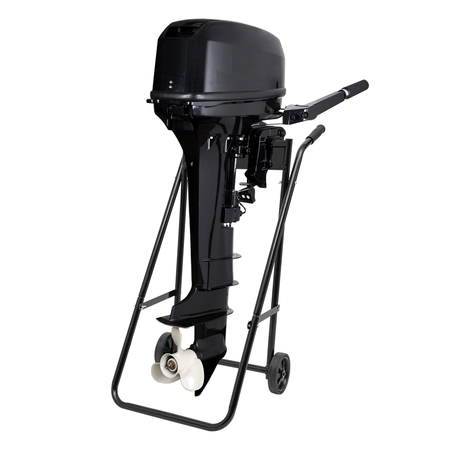 Heavy Duty Outboard Boat Motor Stand Carrier Cart Dolly Trolley Transport Stand for Transferring, Maintaining, Displaying