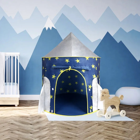 Rocket Spaceship, Kids Play Tent, Unicorn Pop up Tent, Foldable Indoor & Outdoor