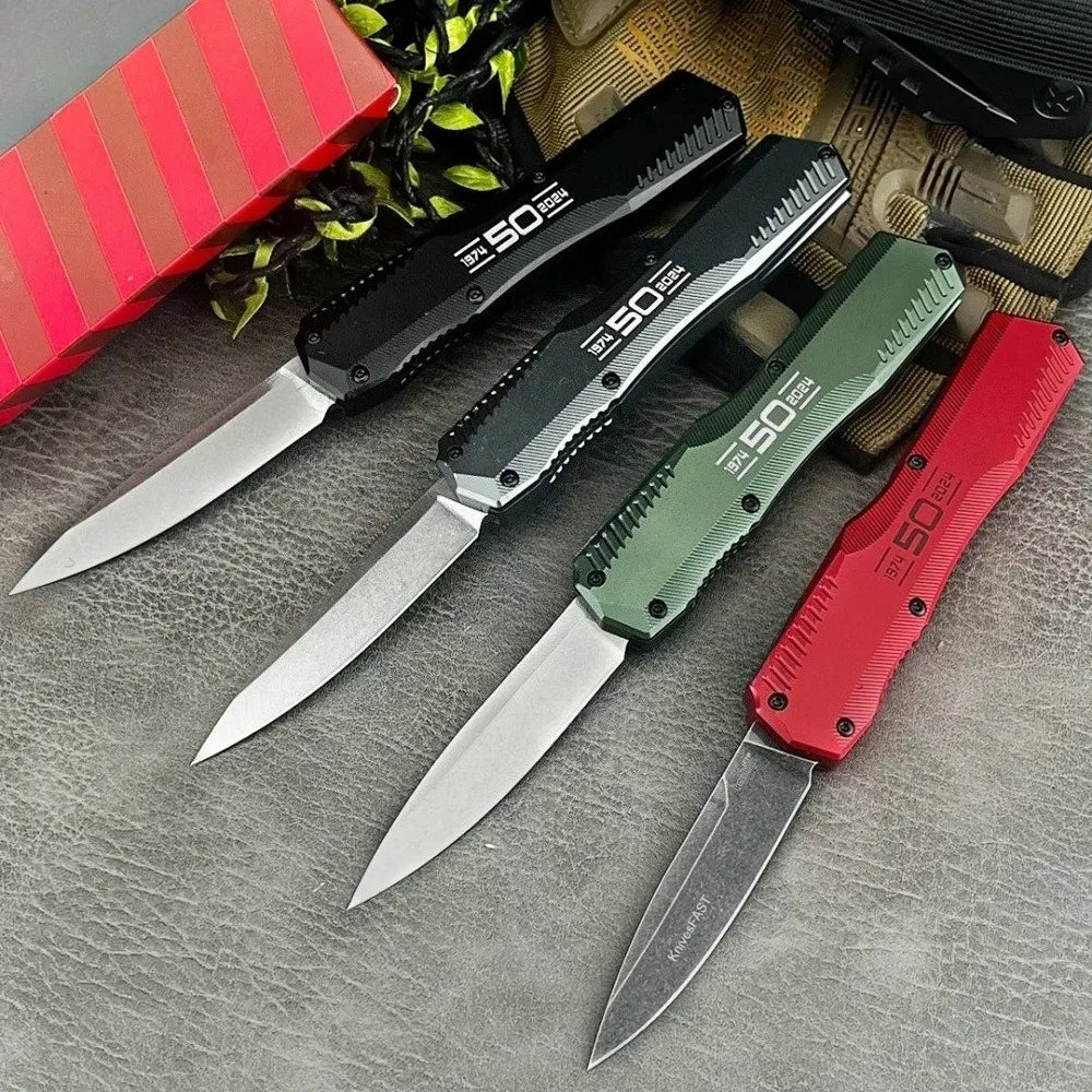 Tactical Knife, Steel Blade, Aluminum Handle Outdoor Camping, Survival
