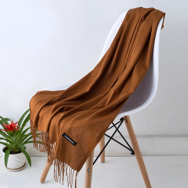 Women's Pashmina Scarf Shawls, Soft Cashmere feeling Headscarf