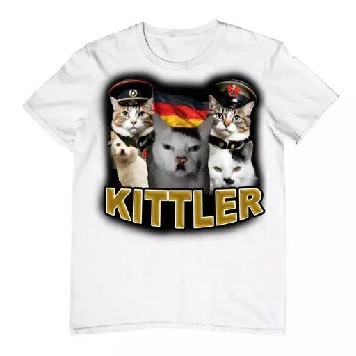 Hilarious Cat Meme T Shirts, Men, Women Cute Fashion T-shirts Oversized Breathable Cotton