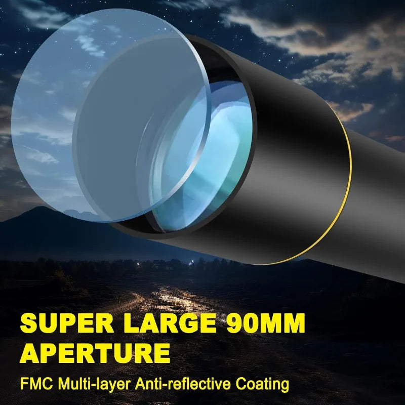 90mm Aperture 1000mm High Powered Telescope for Beginners