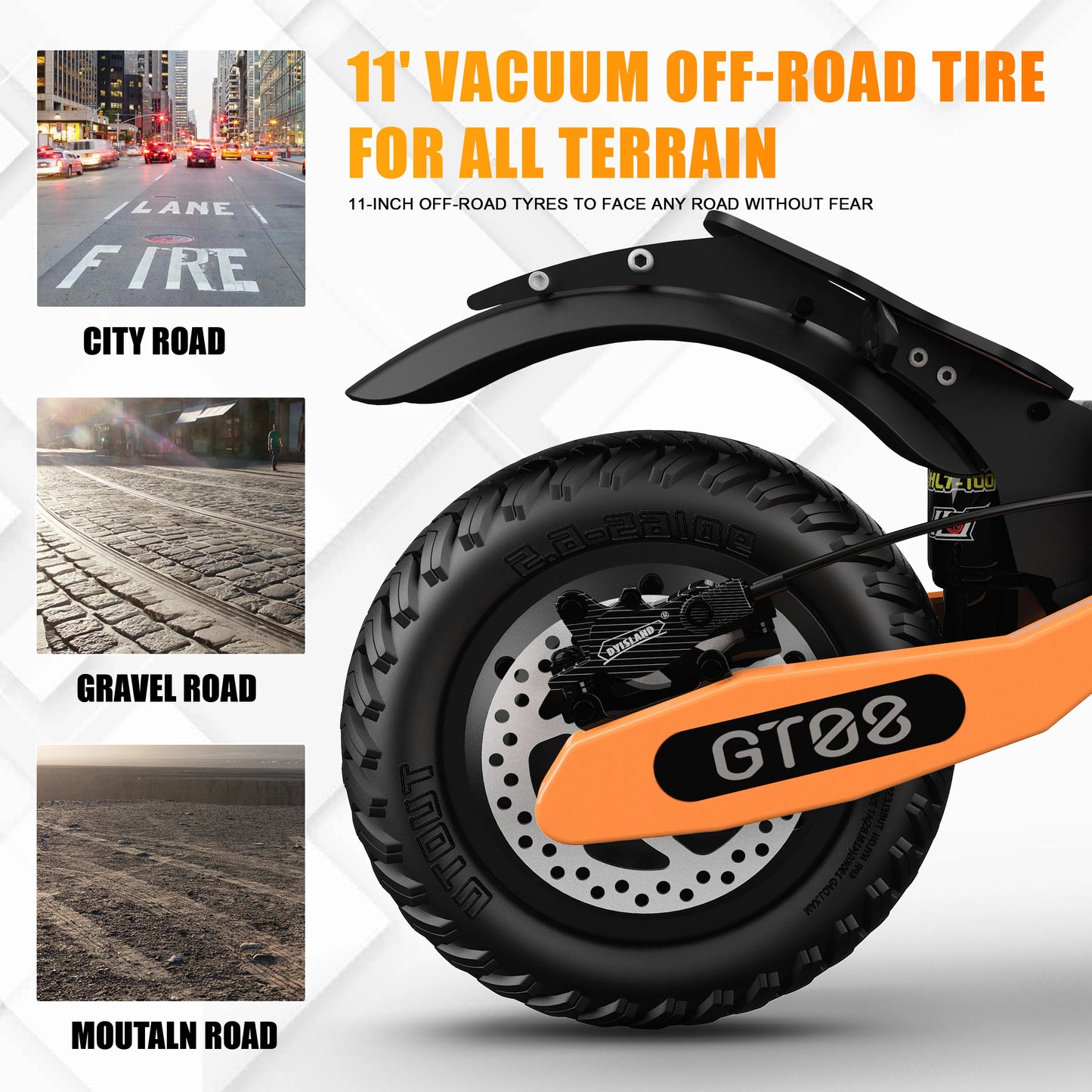 5600W ADULT Electric Scooter Dual Motor Top Speed 46MPH,60V27AH, 11-inch Off-Road Tires Sport Folding Scooter