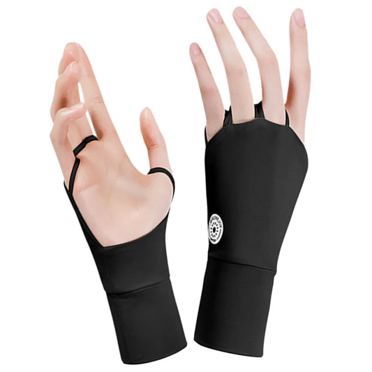 Women Open Fingered Gloves Cool Breathable