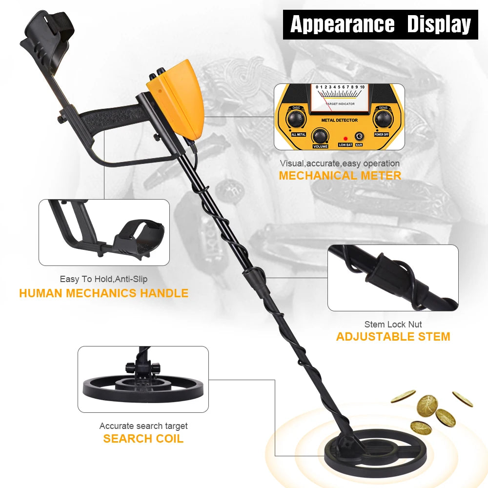 Metal Detector Treasure Hunter Adults High Accuracy