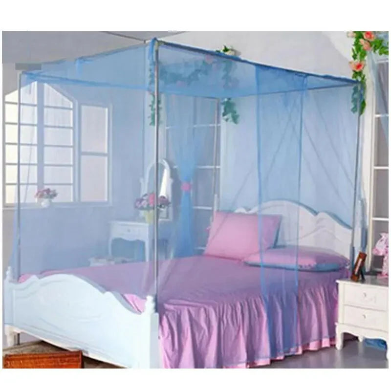 Mosquito Net, 4 Corner Quad Shape Canopy Net. Lightweight 75" x 35" x 57" Indoor, Outdoor