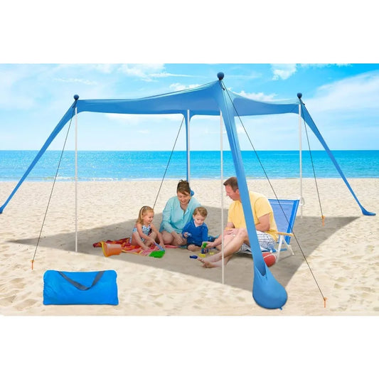 Canopy Beach, Yard Tent 11x11 FT Easy Set up Sun Shelter