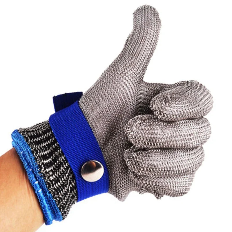Anti-Cut Gloves, Stab Resistant Stainless Steel Wire Metal Mesh