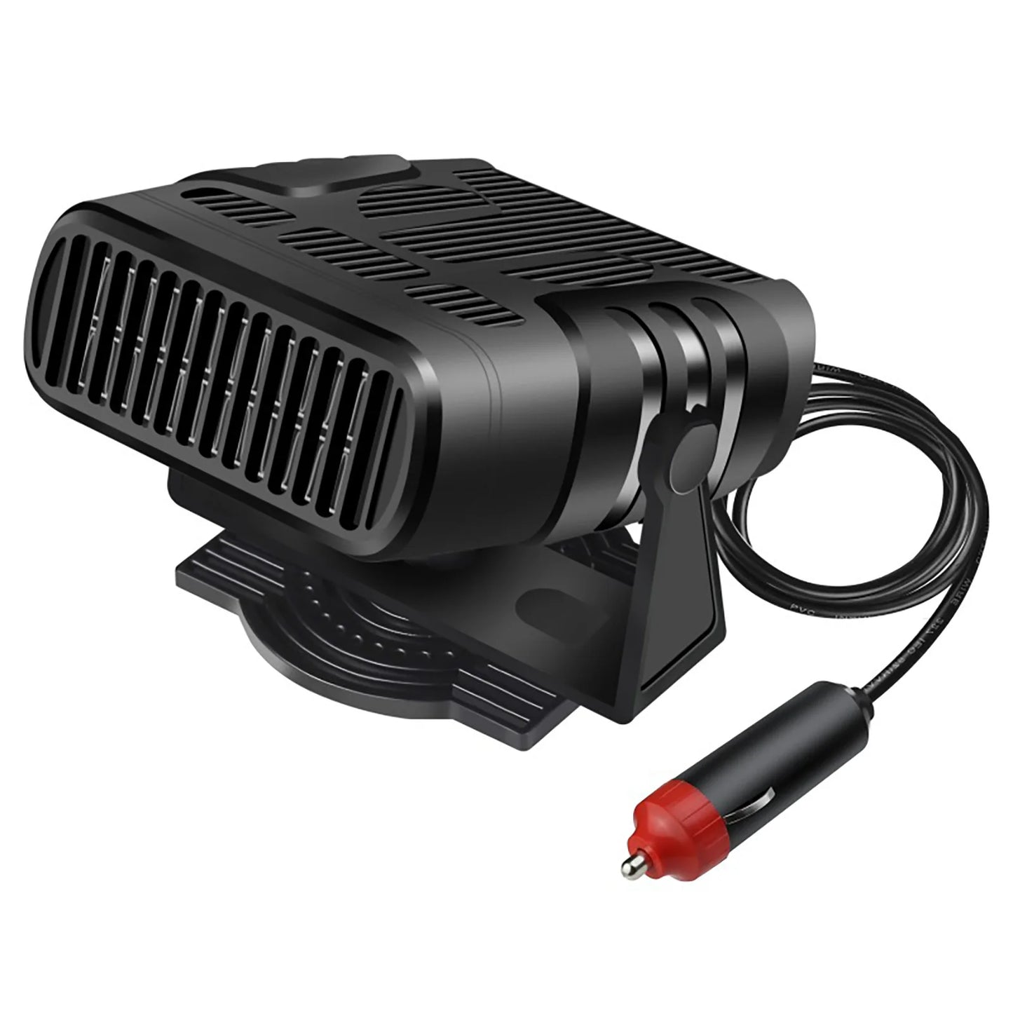 12V/24V Car Windshield Defogger, Defroster. 2 in 1 Heating Fan 360 Degree Rotating Heater