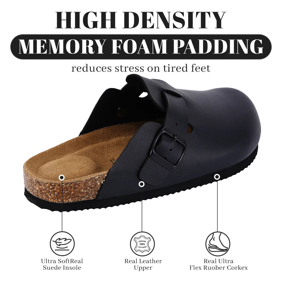 Cork Slippers For Women Fashion Leather