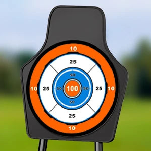 2X Bow and Arrow + Guns Toy For Kids, Night-Light Archery Stand Target Board Indoor Outdoor Game