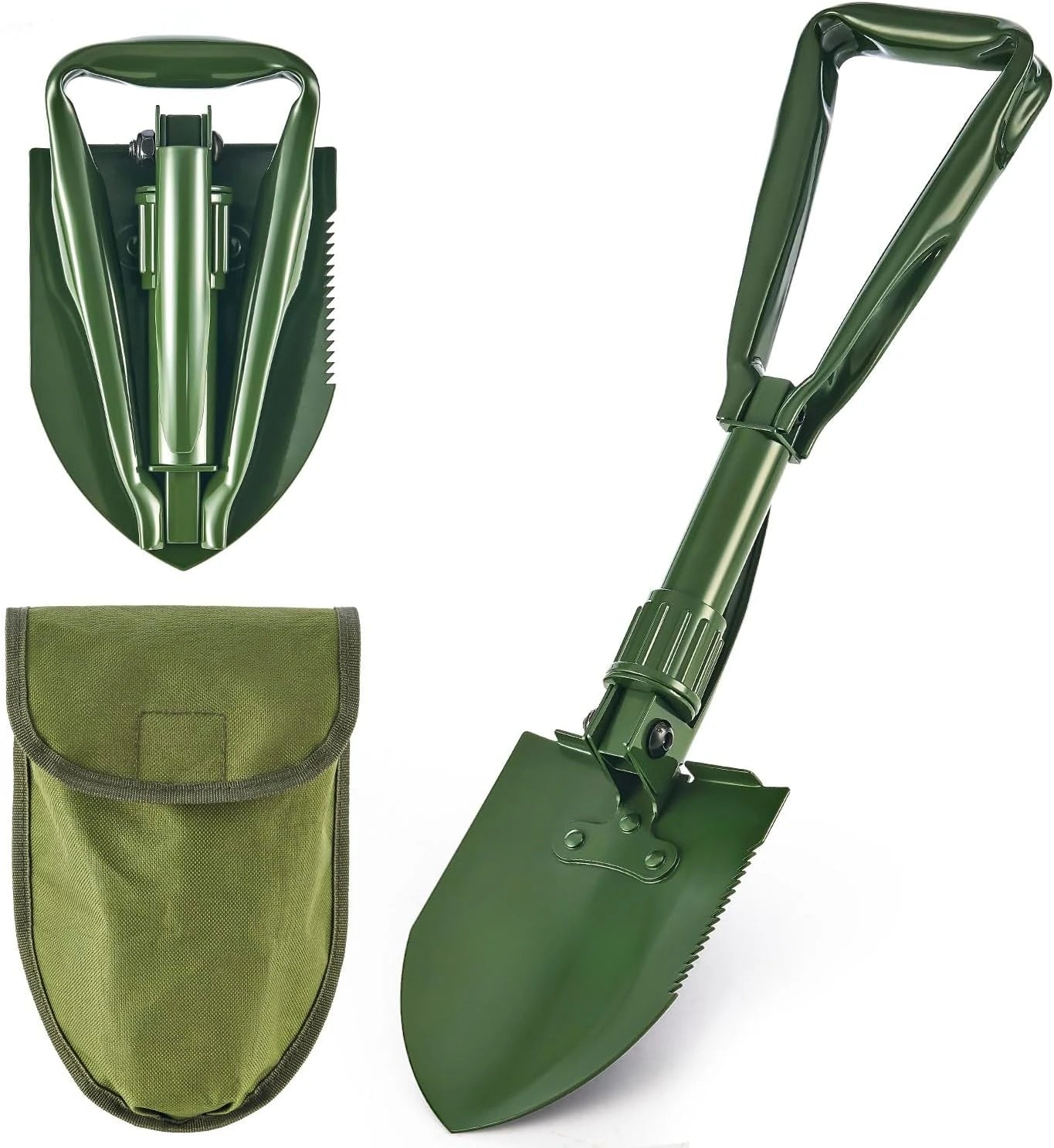 Mini Folding Shovel High Carbon Steel, Portable Lightweight Outdoor Tactical Survival, Foldable Entrenching Tool