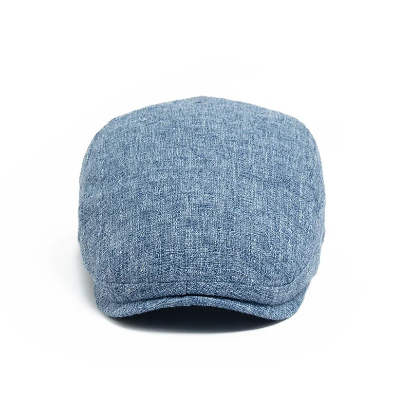 Thin Double Breasted Beret Men Women Hat