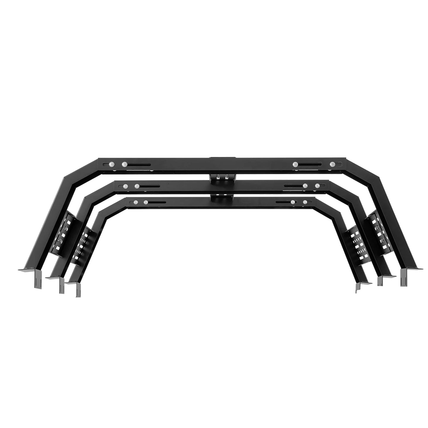 Overland Truck Bed Rack 49.2-67.9 in Width  Rack w/ Sidebar 900 lbs Static Capacity Duty Steel