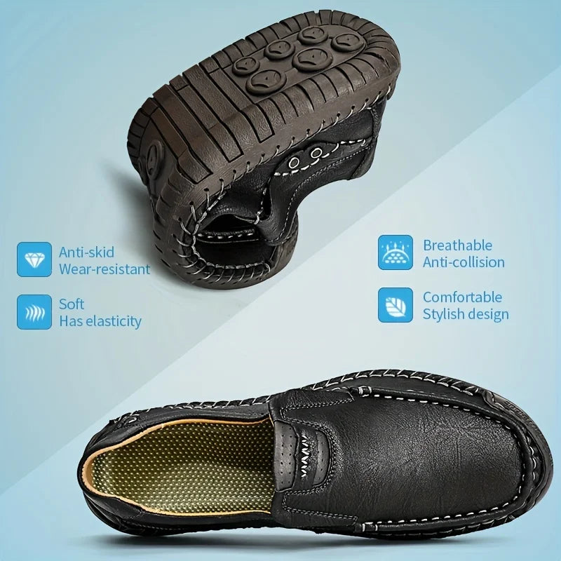 Men's Solid Color Loafers Soft Sole