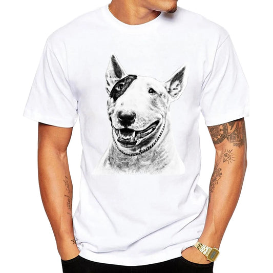 Bull Terrier Pet Design, Funny T Shirt for Men and Women, Breathable Graphic Premium T-Shirt