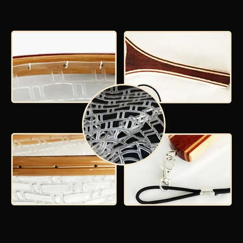 Fish Landing Net Quick Release, Transparent Net Soft Rubber Mesh