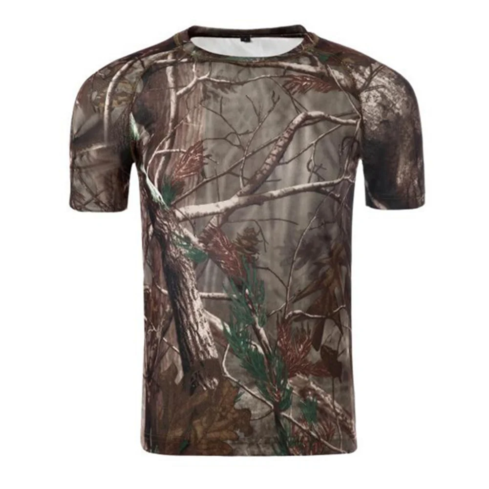 Men Breathable Short Sleeve T-Shirt Quick-Dry Tactical