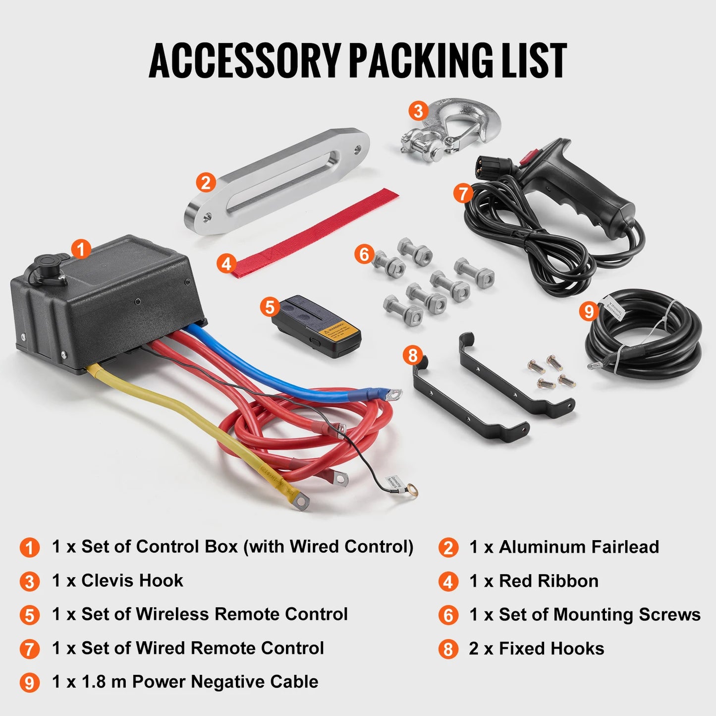 13500lbs Electric Winch, Car Truck Winch with 80ft Synthetic Rope Wireless & Wired Remote Control for Towing Off-Road
