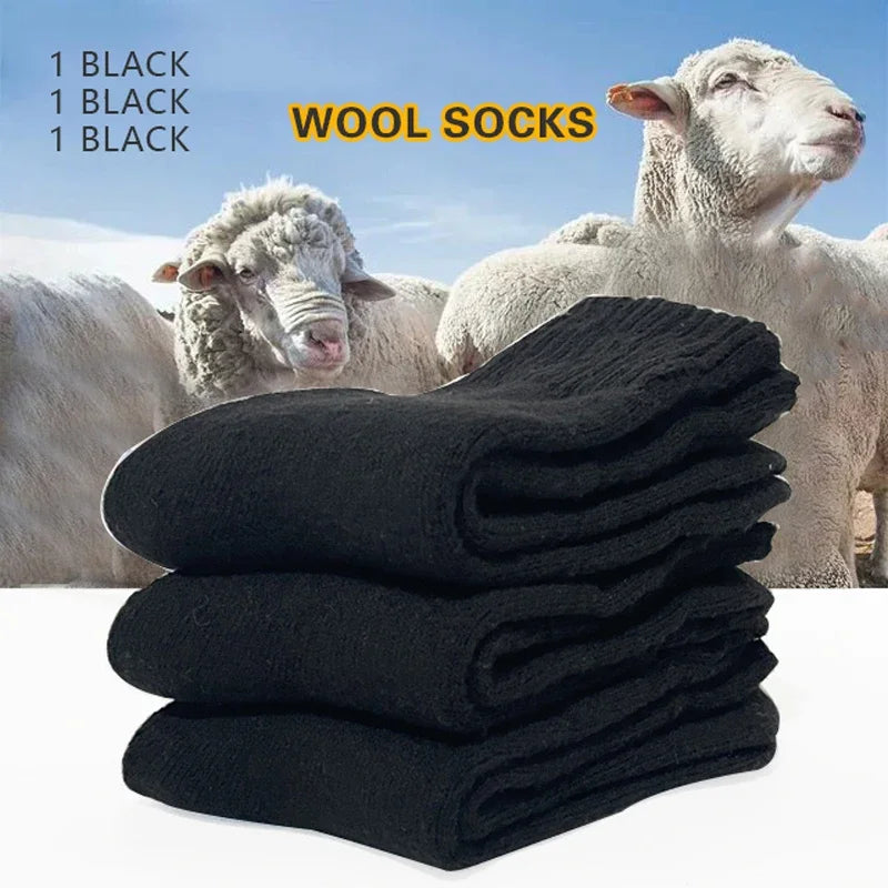 3 Pairs Wool Socks, winter warm Socks