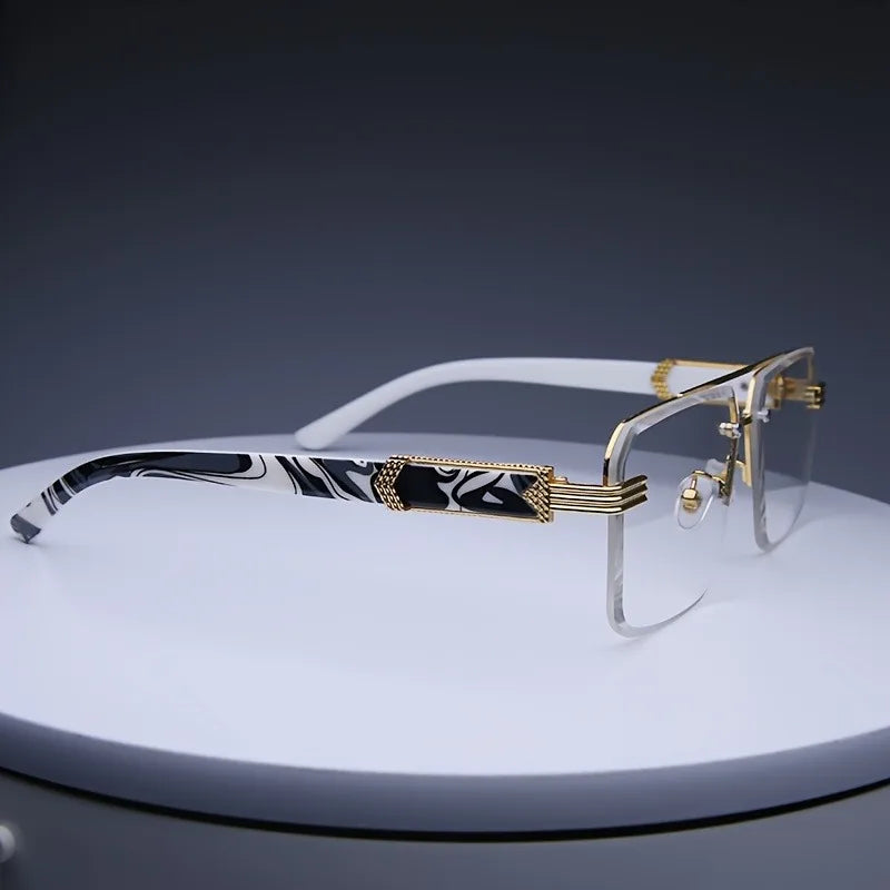 Fashion Rimless Sunglasses, Unisex Classic Small Square Summer Shades, You Choose the Color