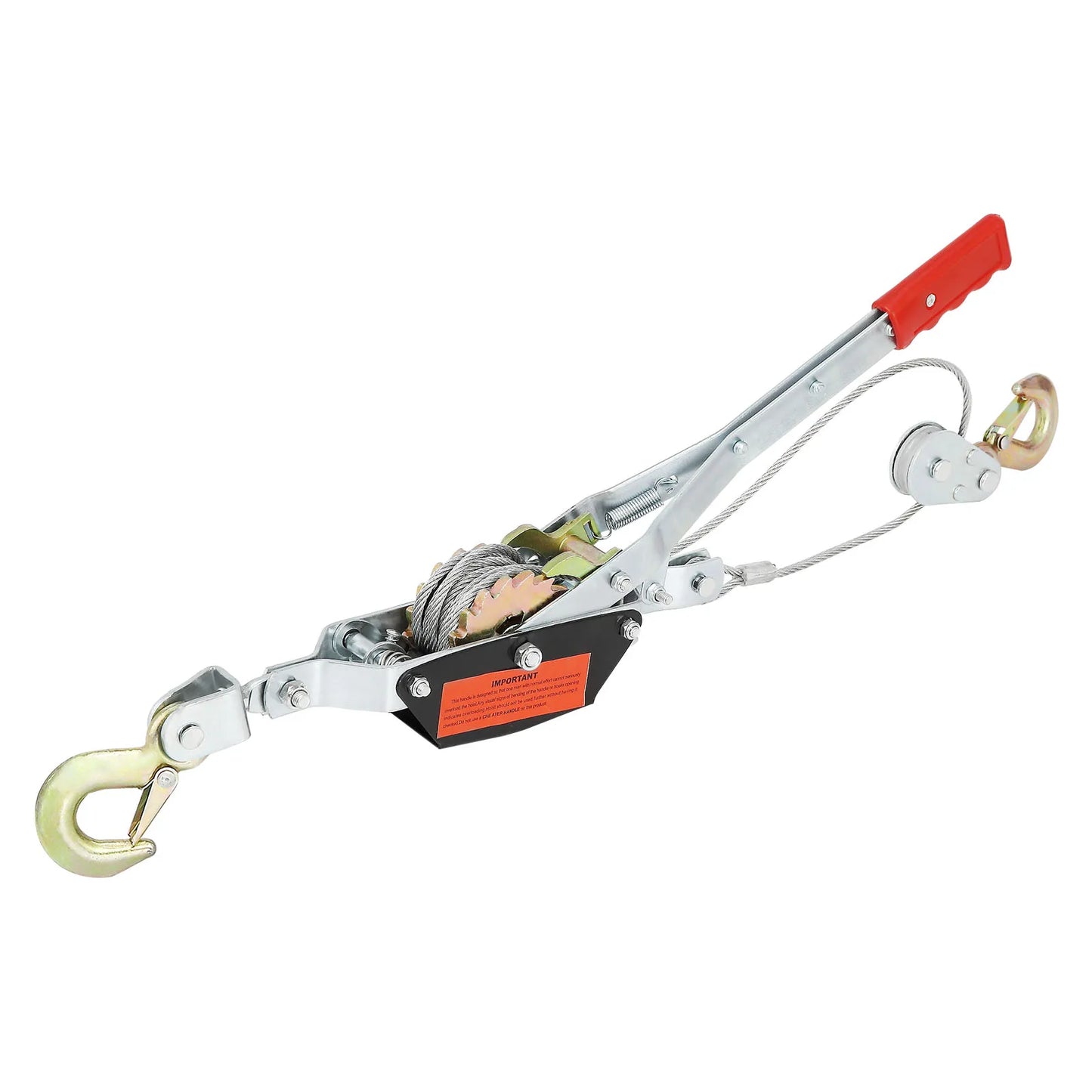 Come Along Winch 2/4/5 Ton Pulling Capacity Heavy Duty Ratchet Automotive Hoist or Vehicle Rescue Cable
