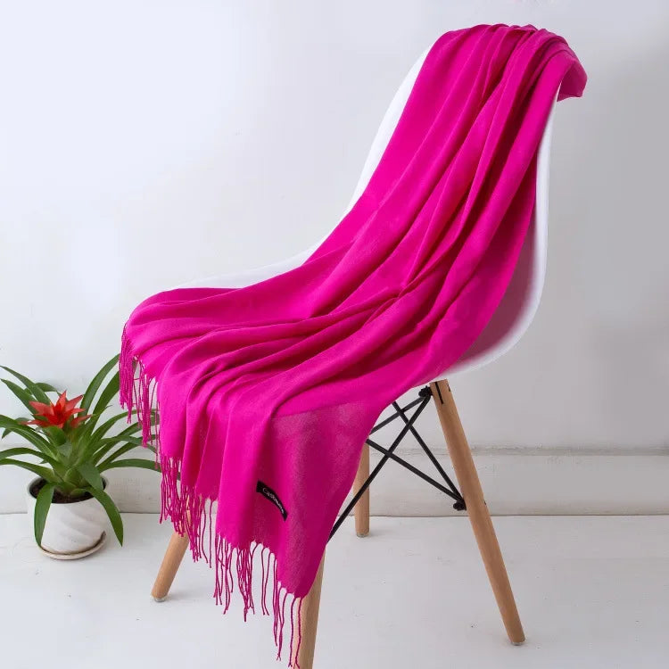Women's Pashmina Scarf Shawls, Soft Cashmere feeling Headscarf
