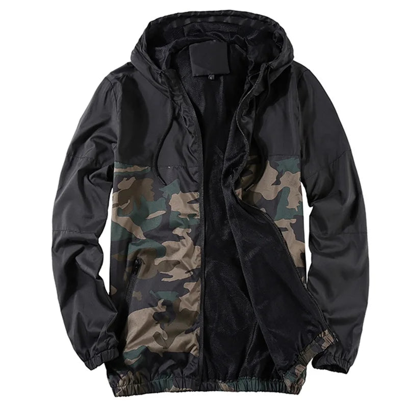 Men s  Parka Jacket with Faux Fur Lined Hood and Zipper Closure Warm Coat Outdoor Windbreaker