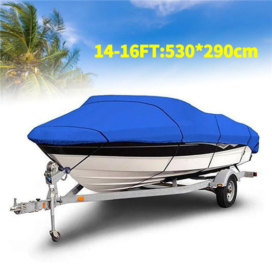 Heavy Duty Fishing Ski Boat Cover for 11-13' 14-16' 17-19' 20-22' V-Hull Waterproof  Sunproof UV Protector Boat Mooring Cover