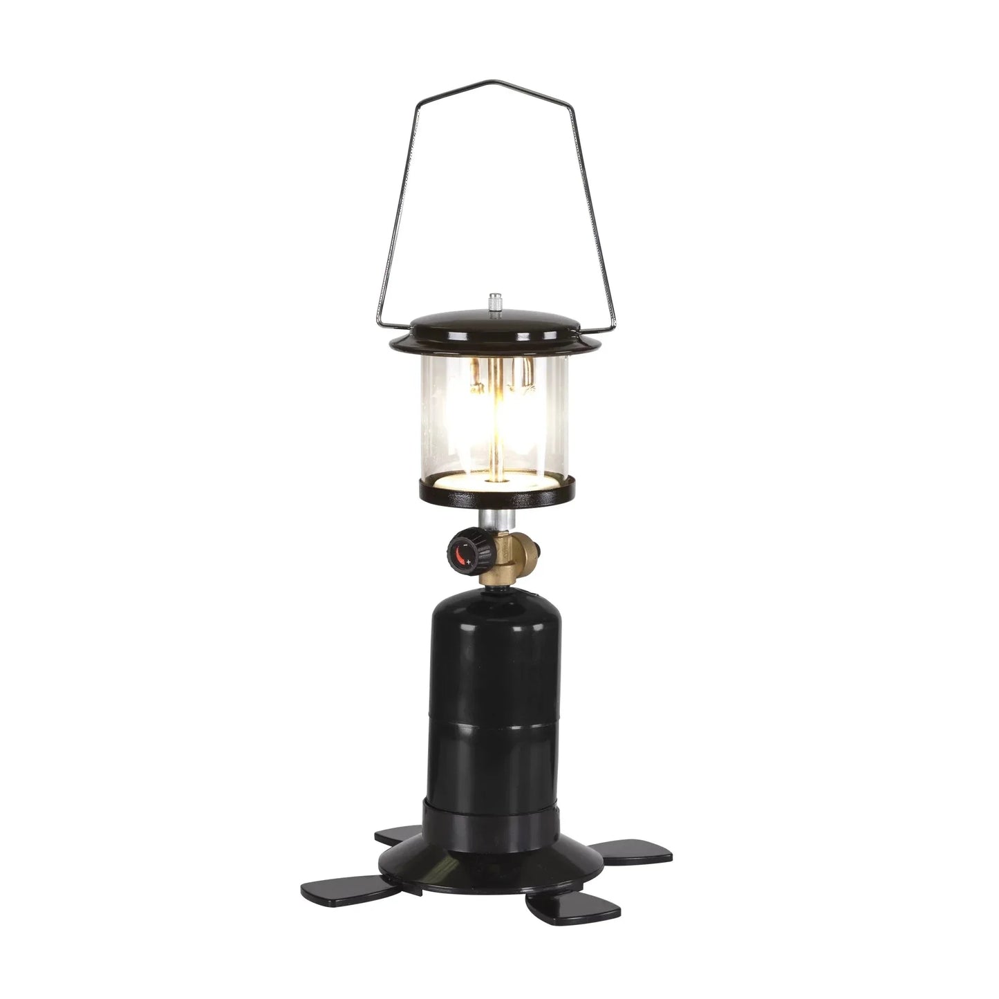2 Mantle Propane Lantern Black, Weather resistant baked enamel finish