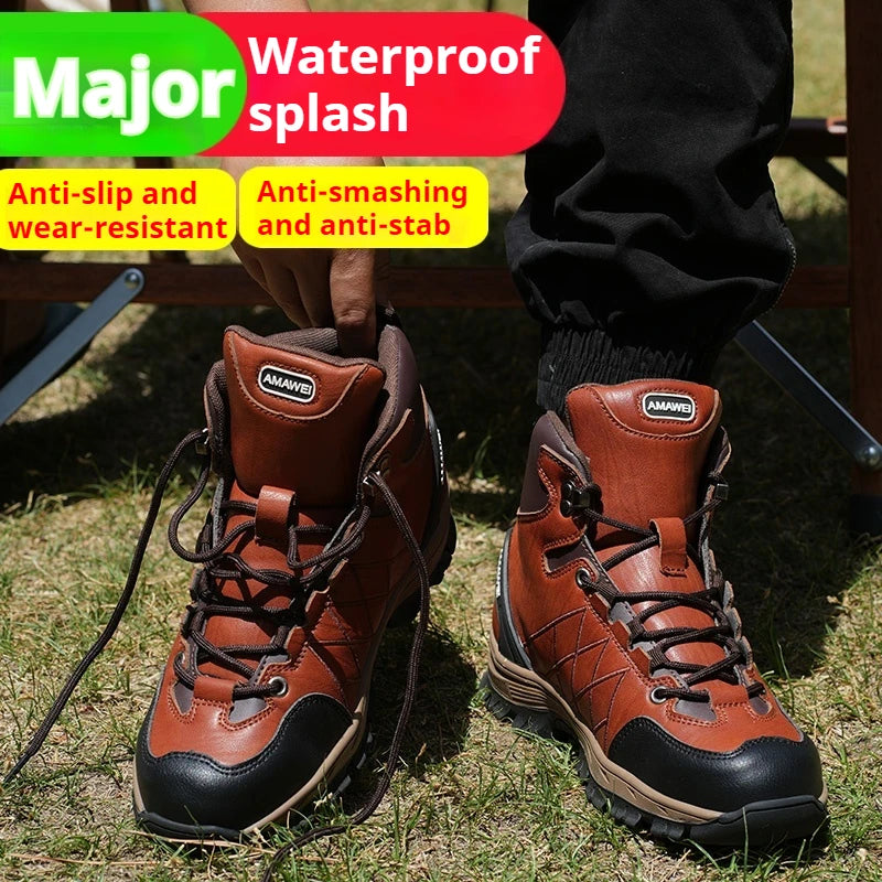 Safety  Work Boots Steel Toe Construction