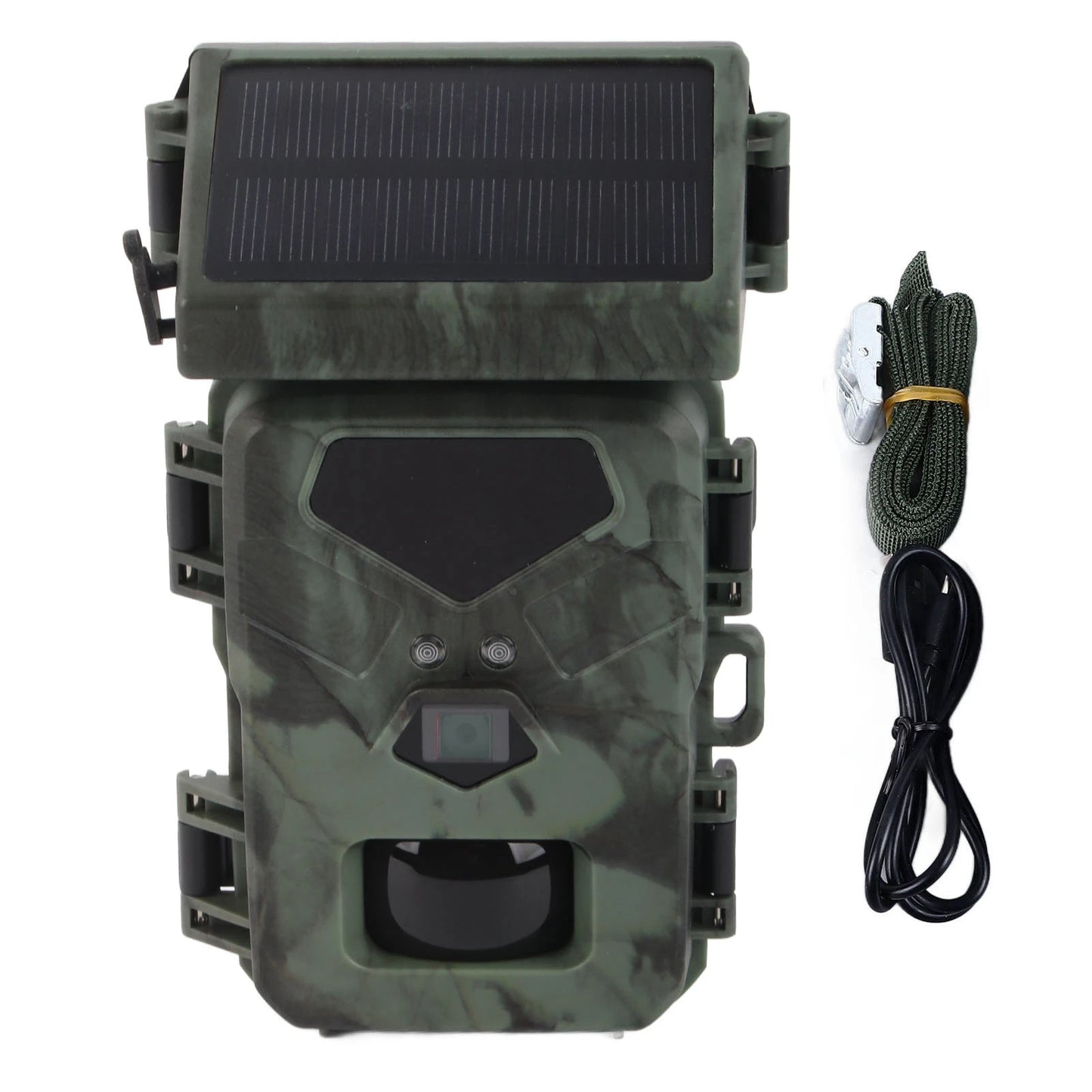 Trail Camera IR Night Vision Waterproof HD Solar Powered Camera for Outdoor Wildlife Monitoring